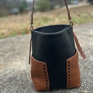 Elegant Black and Brown Women's Bag